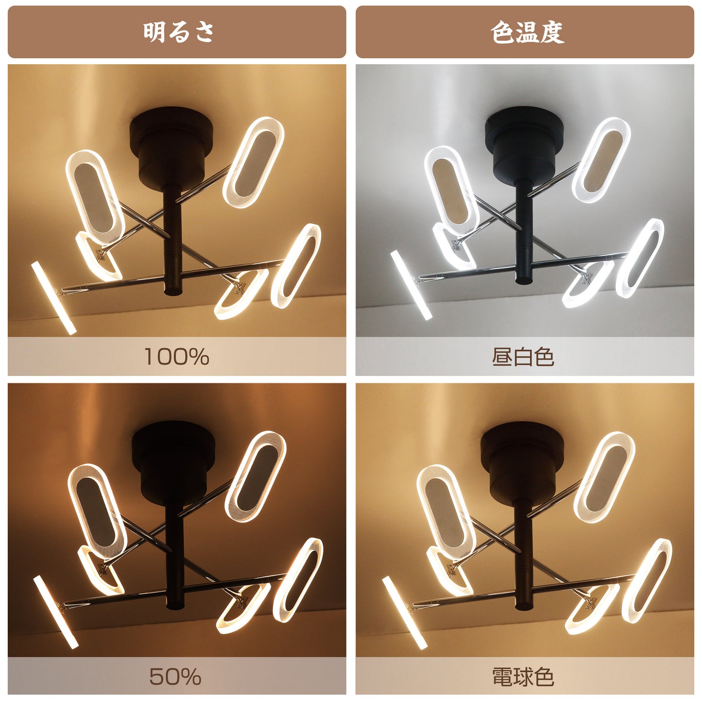 Parrot Uncle シーリングライト LED 6灯 調光調色 おしゃれ 天井照明 リモコン 照明器具 LED内蔵 モダン 北欧 寝室 リビング ダイニング ベッドルーム 12畳 10畳 8畳 シンプル カフェ ナチュラル 洋風 (ホワイト)
