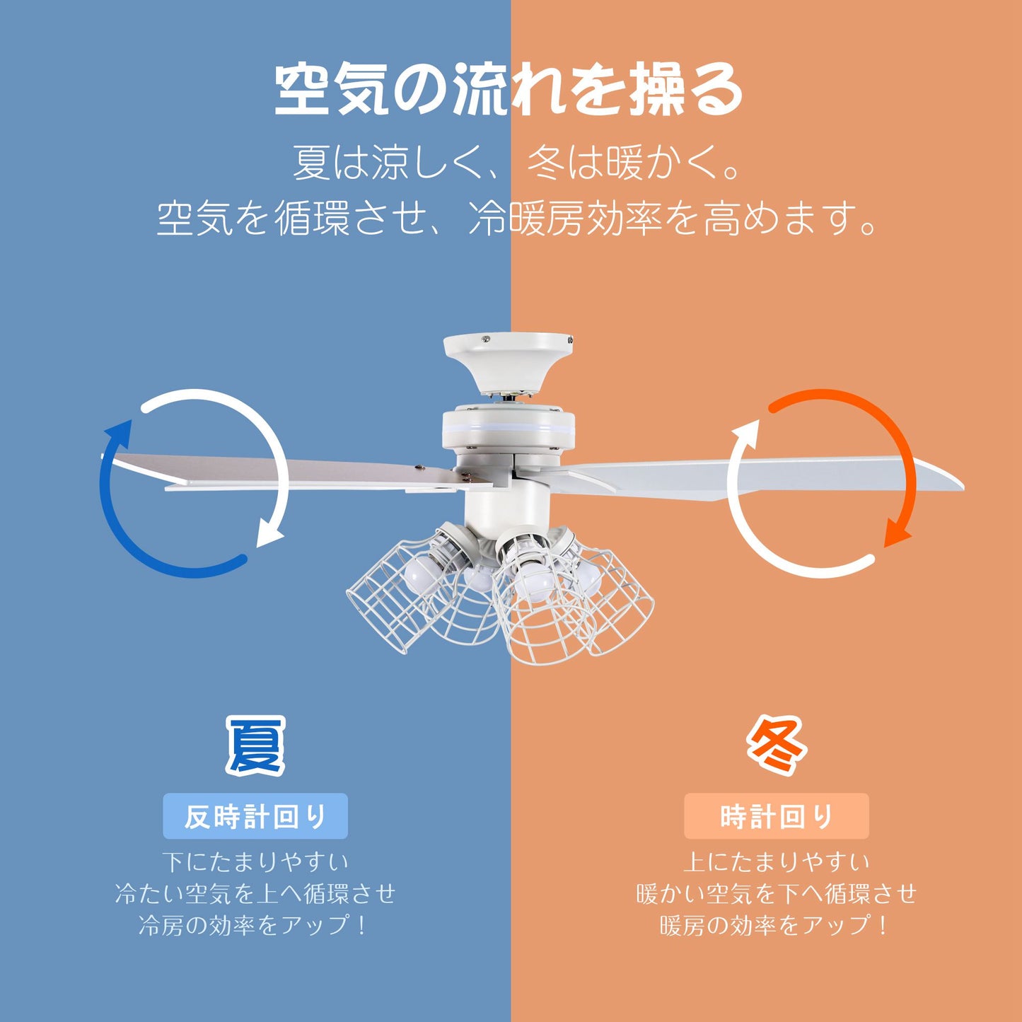 送料無料 シーリングファンライト 4灯 リモコン式 木目調 クワドロ ジャヴァロエルフ ファン 省エネ 風量調節 天井照明 天井ファン 冷暖房効果 シーリングライト オシャレ 電気 LED ブラック【日本国内発送】