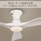 Parrot Uncle シーリングファンライト 照明器具 ファン 天井照明 シーリングライト リモコン付き インテリア 電気 LEDチップ内蔵 4ブレードスタイル DCモータ 調光・調色 おしゃれ (ブラック)