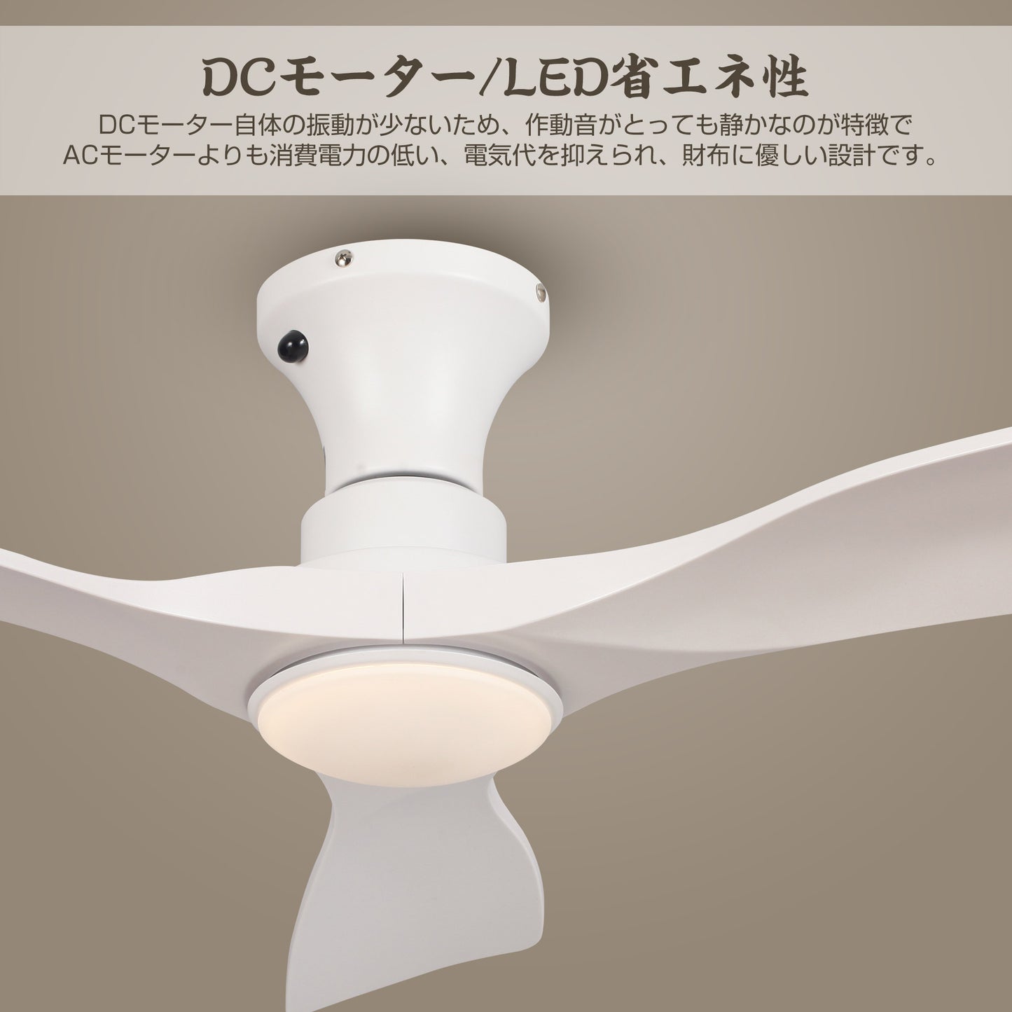 Parrot Uncle シーリングファンライト 照明器具 ファン 天井照明 シーリングライト リモコン付き インテリア 電気 LEDチップ内蔵 4ブレードスタイル DCモータ 調光・調色 おしゃれ (ブラック)