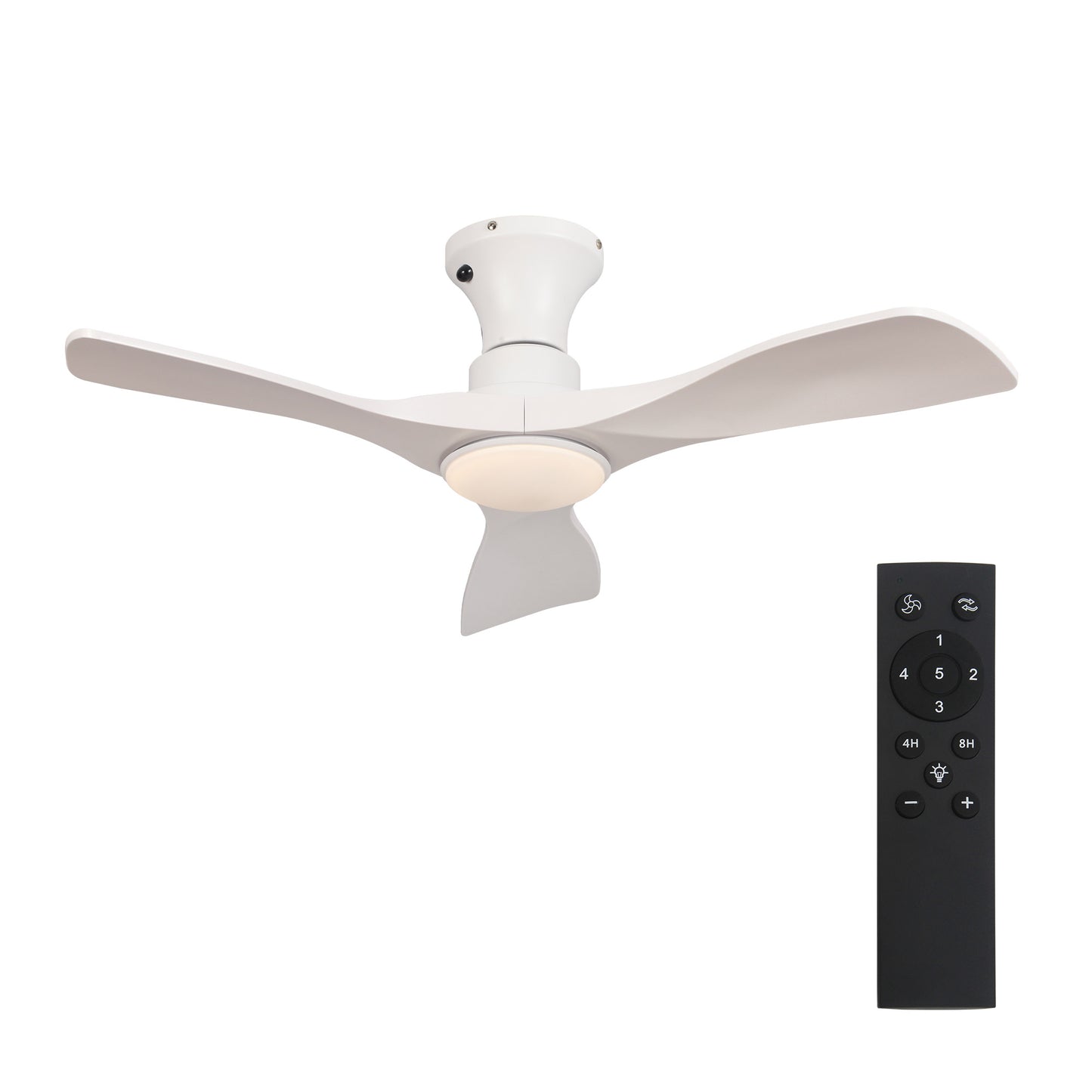 Parrot Uncle シーリングファンライト 照明器具 ファン 天井照明 シーリングライト リモコン付き インテリア 電気 LEDチップ内蔵 4ブレードスタイル DCモータ 調光・調色 おしゃれ (ブラック)