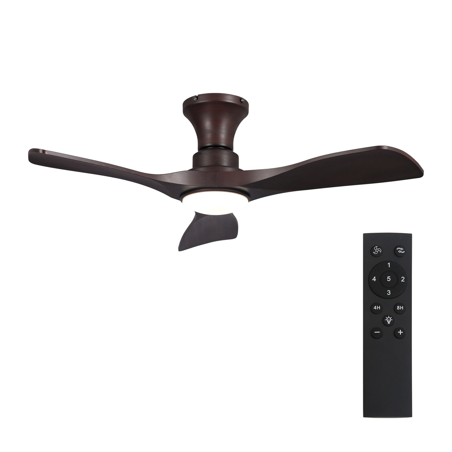 Parrot Uncle シーリングファンライト 照明器具 ファン 天井照明 シーリングライト リモコン付き インテリア 電気 LEDチップ内蔵 4ブレードスタイル DCモータ 調光・調色 おしゃれ (ブラック)
