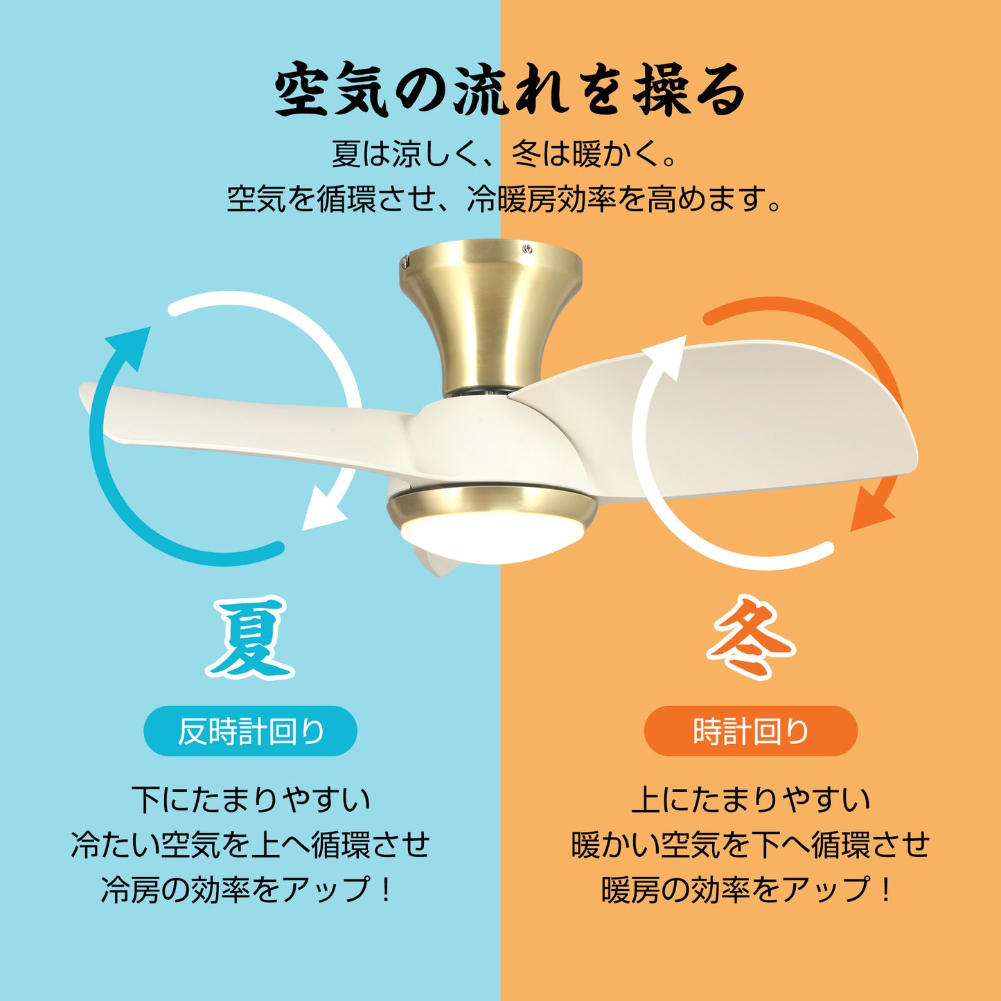 Parrot Uncle シーリングファンライト 照明 ファン 小型3枚羽根 LEDチップ内蔵 3ブレードスタイル DCモーター 天井照明 照明器具 省エネ 3羽根 吹き抜け リモコン付き 調光・調色 おしゃれ (ゴールド)