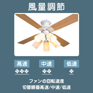 送料無料　シーリングファンライト 5灯タイプ 照明 リバーシブル リモコン式 LED対応 インテリア照明　ブラック【日本国内発送 即日出荷】